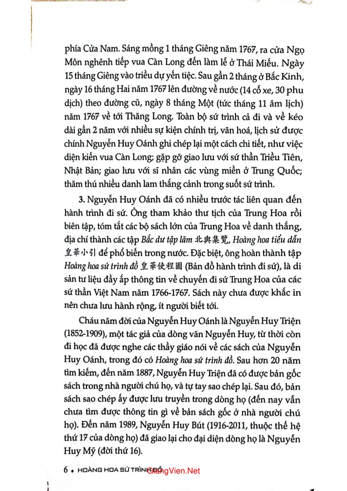 Trang 2 - Ảnh minh họa nội dung sách Hoàng hoa sứ trình đồ