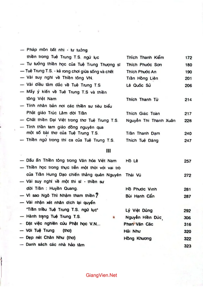 Trang 2 - Ảnh minh họa nội dung sách Tuệ Trung Thượng sĩ với thiền tông Việt Nam full