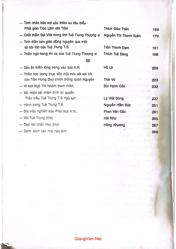 Trang 2 - Ảnh minh họa nội dung sách Tuệ Trung Thượng Sỹ với Thiền Tông Việt Nam