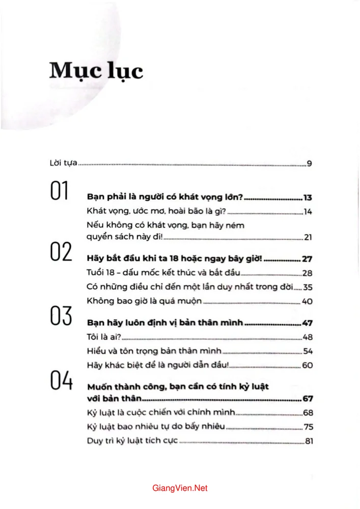 Trang 1 - Ảnh minh họa nội dung sách Hãy hành động để làm người dẫn đầu