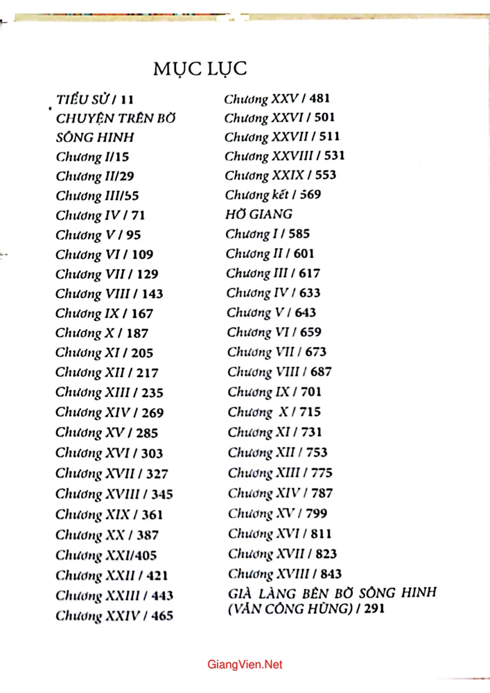 Trang 1 - Ảnh minh họa nội dung sách Truyện bên bờ sông Hinh. Hờ Giang