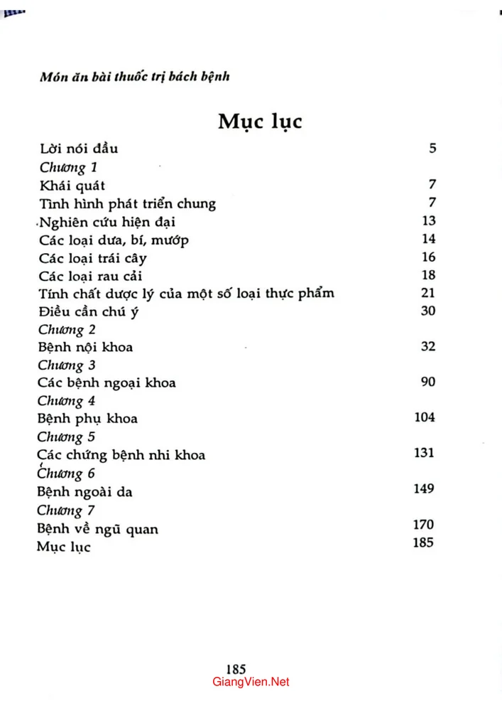 Trang 1 - Ảnh minh họa nội dung sách Món ăn bài thuốc trị bách bệnh