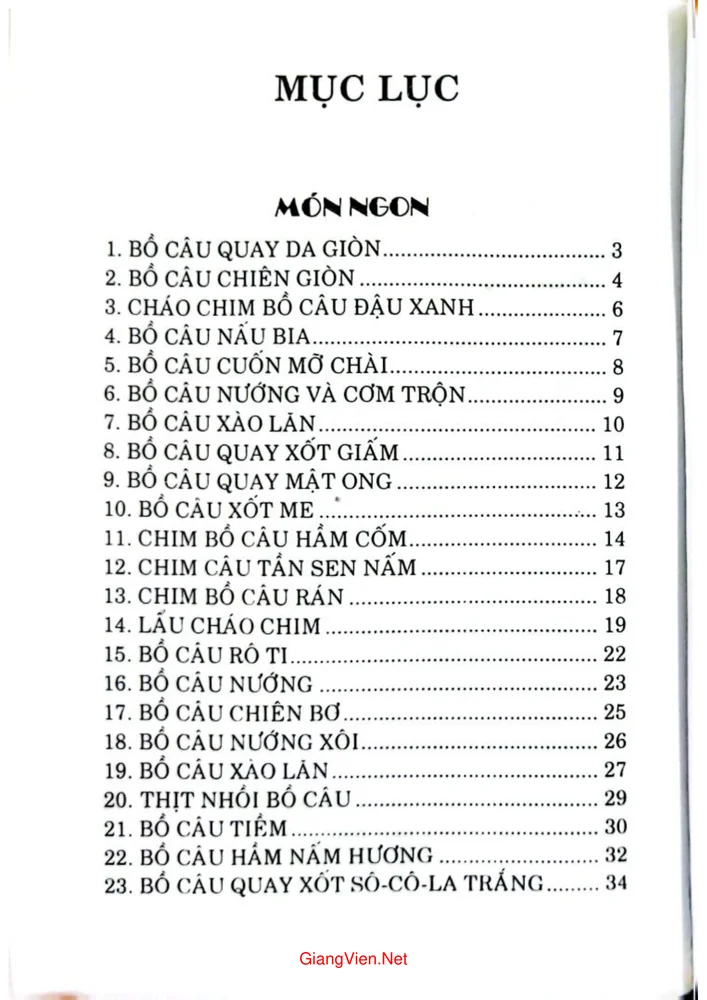 Trang 1 - Ảnh minh họa nội dung sách Món ăn bài thuốc từ các loài chim