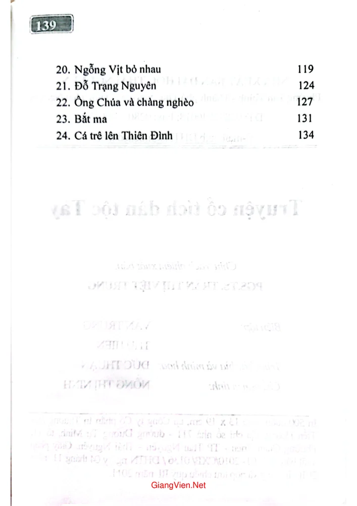 Trang 2 - Ảnh minh họa nội dung sách Truyện cổ tích dân tộc Tày