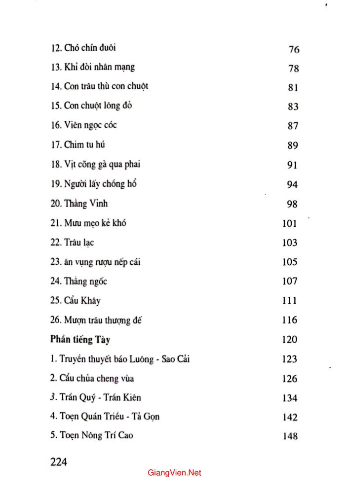 Trang 2 - Ảnh minh họa nội dung sách Huyền thoại dân tộc Tày
