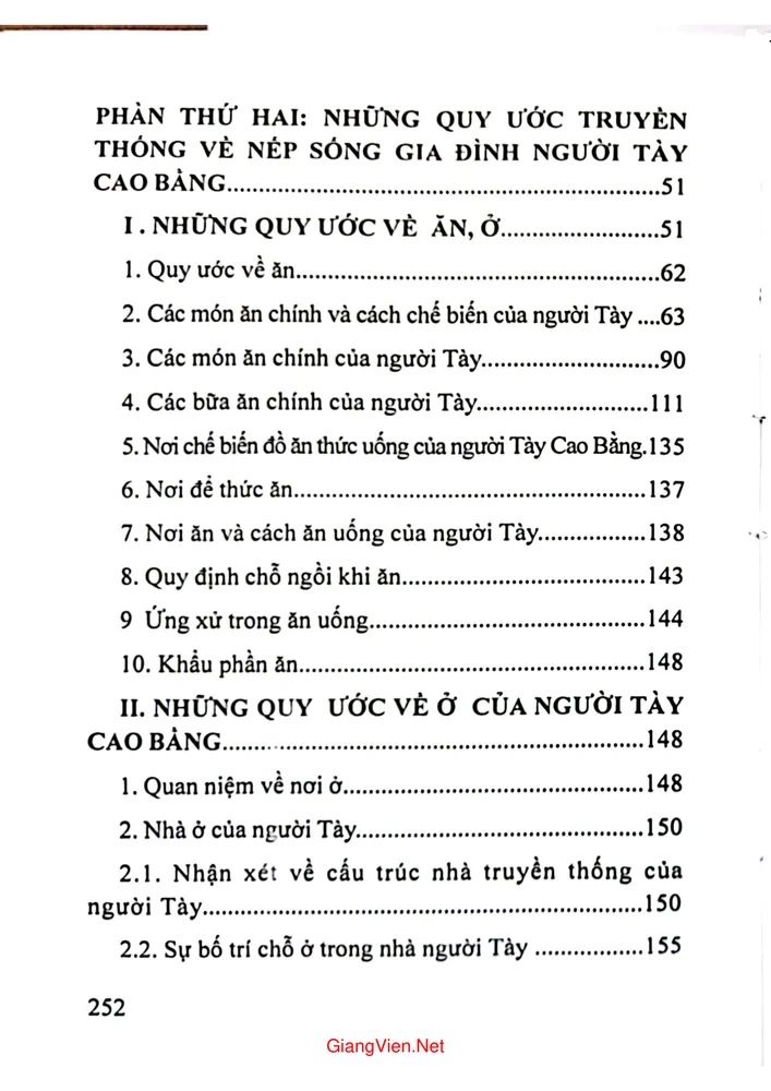 Trang 2 - Ảnh minh họa nội dung sách Những quy ước truyền thống về nếp sống gia đình người Tày Cao Bằng