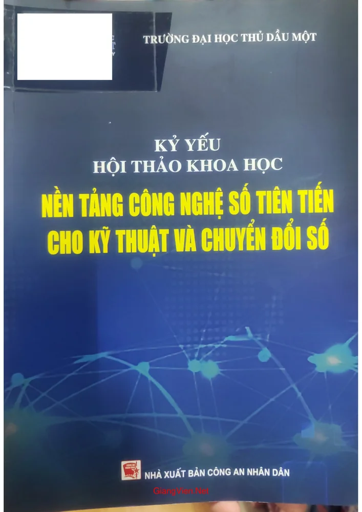 Trang 1 - Ảnh minh họa nội dung sách Kỷ yếu Hội thảo khoa học Nền tảng công nghệ số tiên tiến cho ký thuật và chuyển đổi số