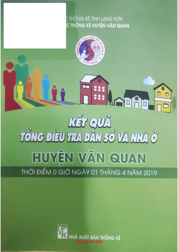 Trang 1 - Ảnh minh họa nội dung sách Kết quả tổng điều tra dân số và nhà ở huyện Văn Quan