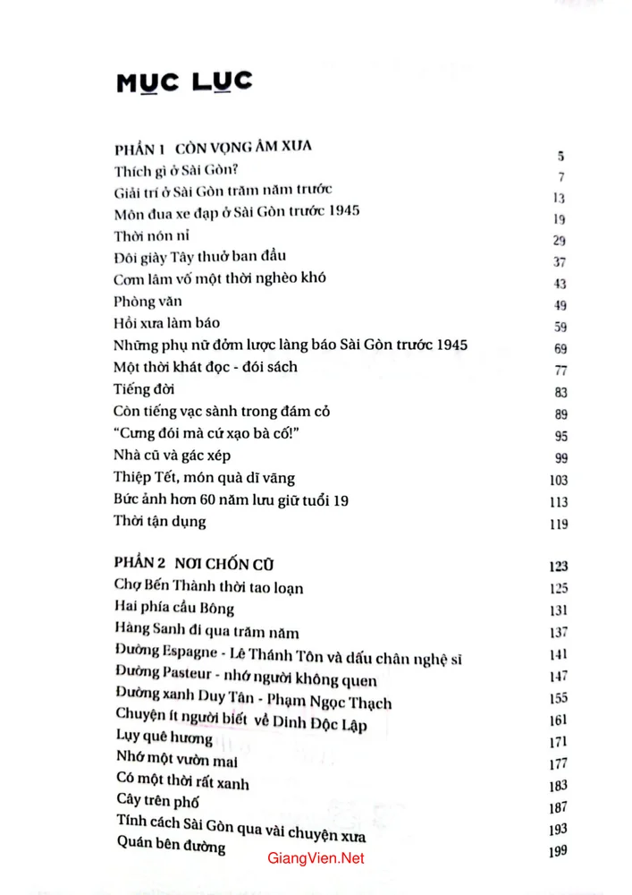 Trang 1 - Ảnh minh họa nội dung sách Sài Gòn đẹp xưa