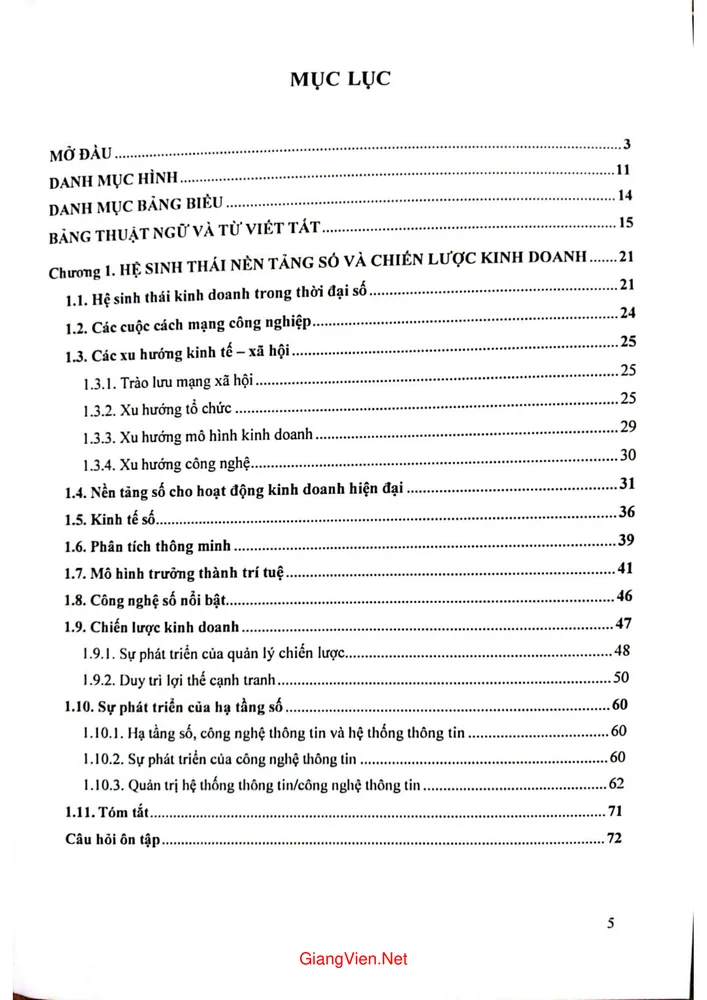 Trang 1 - Ảnh minh họa nội dung sách Bài giảng cơ sở hạ tầng số