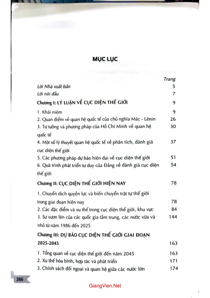 Trang 1 - Ảnh minh họa nội dung sách Cục diện thế giới đến năm 2045