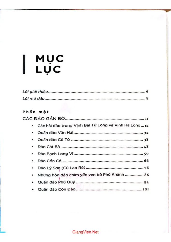 Trang 1 - Ảnh minh họa nội dung sách Kể về hải đảo của chúng ta