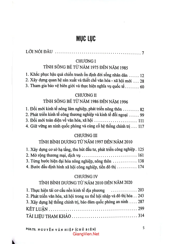 Trang 1 - Ảnh minh họa nội dung sách Lịch sử tỉnh Bình Dương, tập 4, sông Bé Bình Dương từ 1075 đến 2020