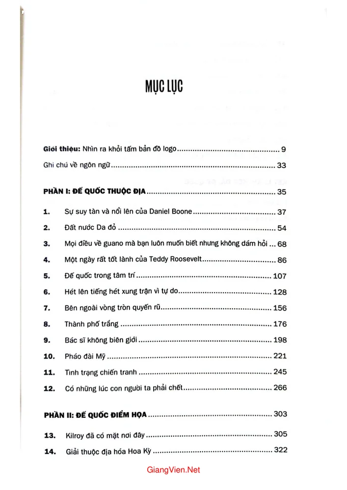 Trang 1 - Ảnh minh họa nội dung sách Làm sao để che dấu một đế quốc, lịch sử Đại Hoa kỳ