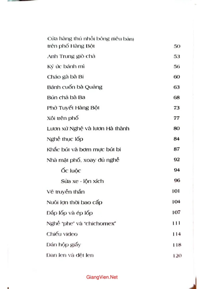 Trang 2 - Ảnh minh họa nội dung sách Phố Hàng Bột - Chuyện tầm phào mà nhớ