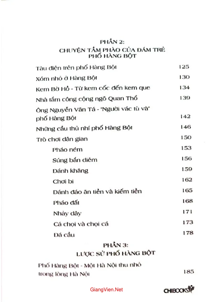 Trang 3 - Ảnh minh họa nội dung sách Phố Hàng Bột - Chuyện tầm phào mà nhớ