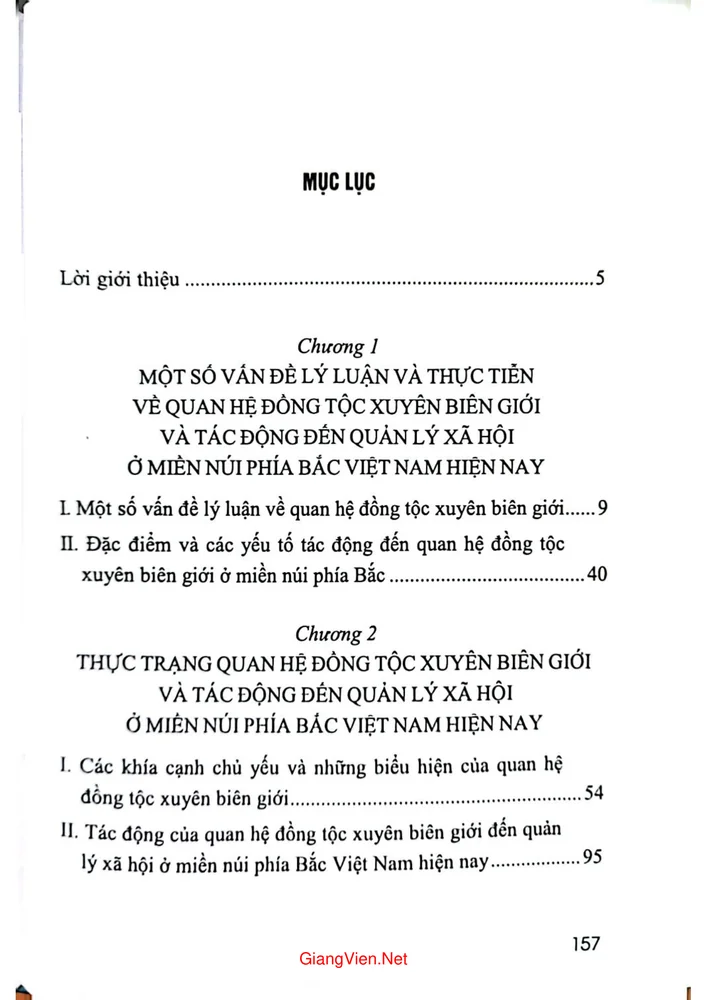 Trang 1 - Ảnh minh họa nội dung sách Đồng tộc xuyên biên giới và tác động đến quản lý xã hội ở miền núi phía bắc Việt Nam hiện nay