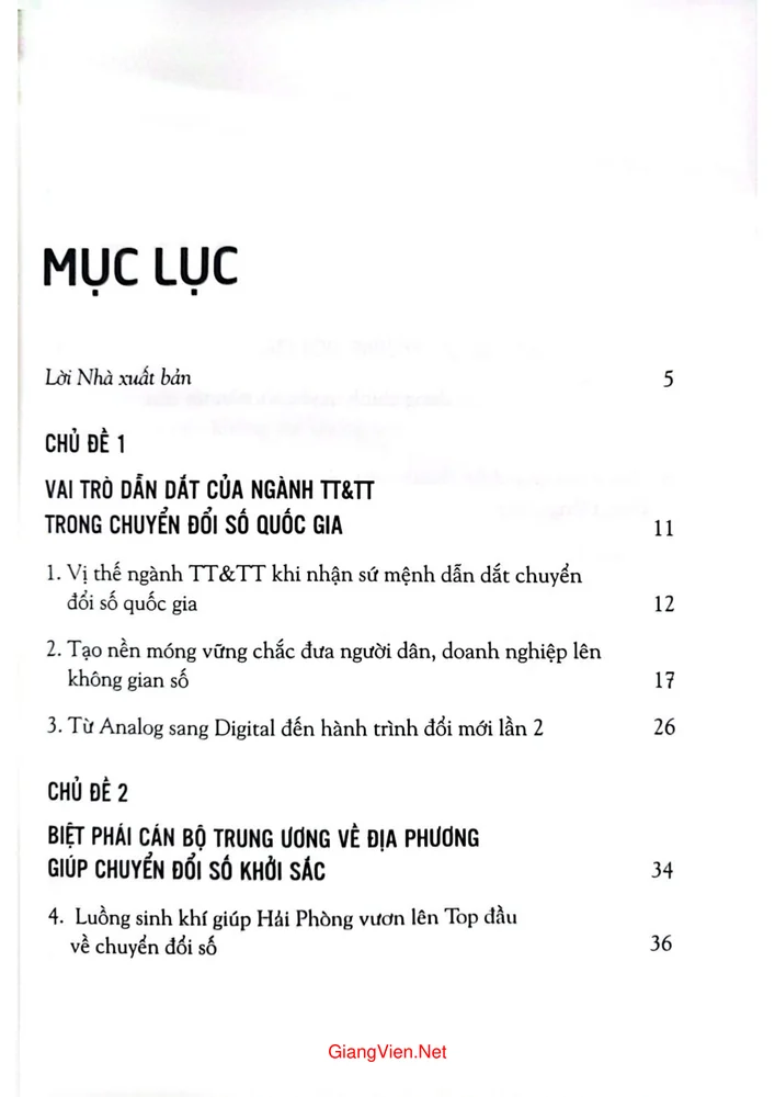 Trang 1 - Ảnh minh họa nội dung sách Câu chuyện chuyển đổi số