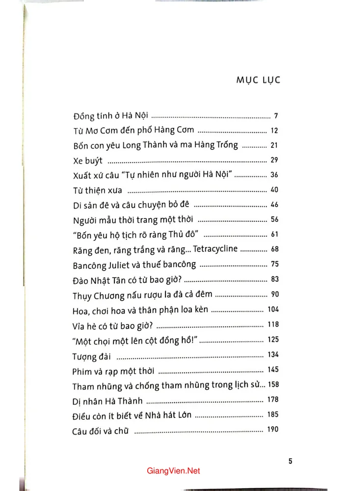 Trang 1 - Ảnh minh họa nội dung sách Đi dọc Hà Nội - Khảo cứu