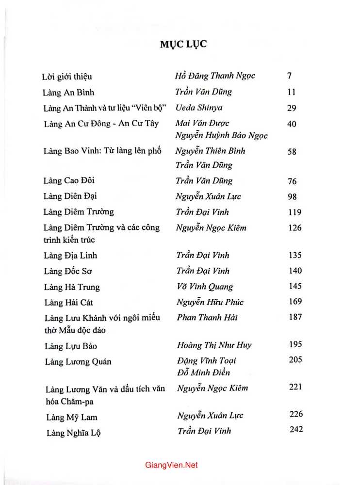 Trang 1 - Ảnh minh họa nội dung sách Làng văn vật Thừa Thiên Huế tập 4