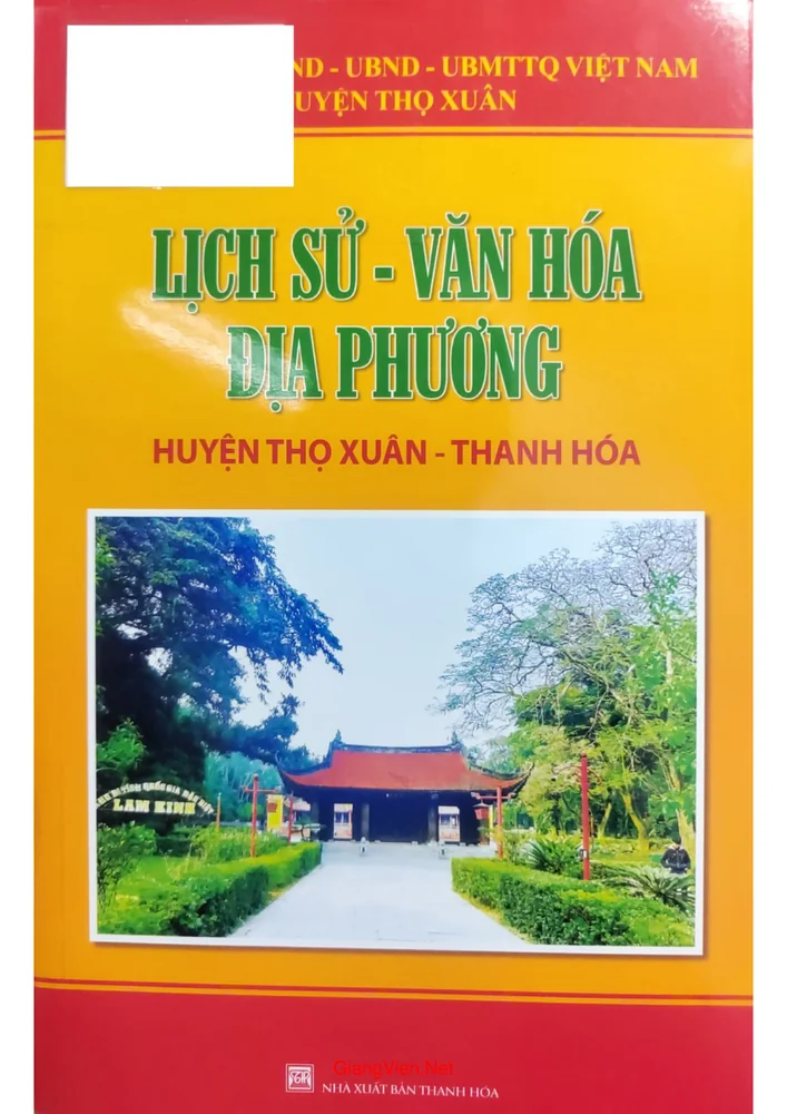 Lịch sử văn hóa địa phương huyện Thọ Xuân, tỉnh Thanh Hóa