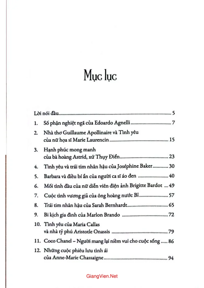 Trang 1 - Ảnh minh họa nội dung sách Đời thường các nhân vật nổi tiếng trên thế giới