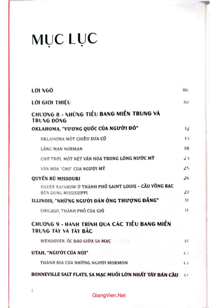 Trang 1 - Ảnh minh họa nội dung sách Những nẻo đường nước Mỹ - Hành trình của người đi xuyên 50 tiểu bang