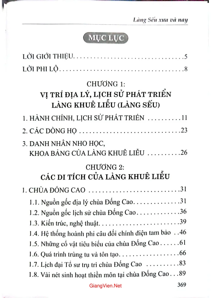 Trang 1 - Ảnh minh họa nội dung sách Làng Sếu xưa và nay