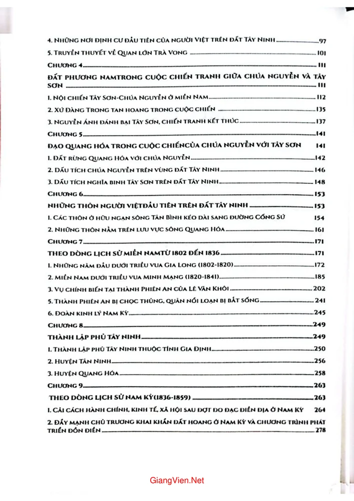 Trang 2 - Ảnh minh họa nội dung sách Tây Ninh bên dòng lịch sử miền Nam từ nguyên thủy đến Nam kỳ bị Pháp chiếm