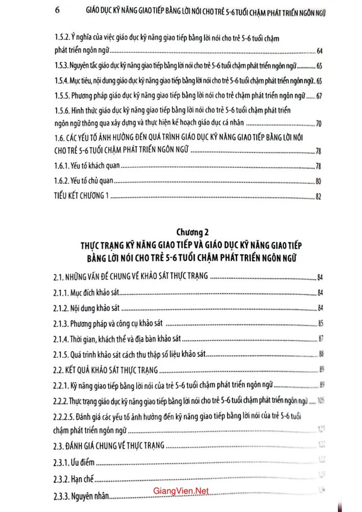 Trang 2 - Ảnh minh họa nội dung sách Giáo dục kỹ năng giao tiếp bằng lời cho trẻ từ 5 đến 6 tuối chậm phát triển ngôn ngữ