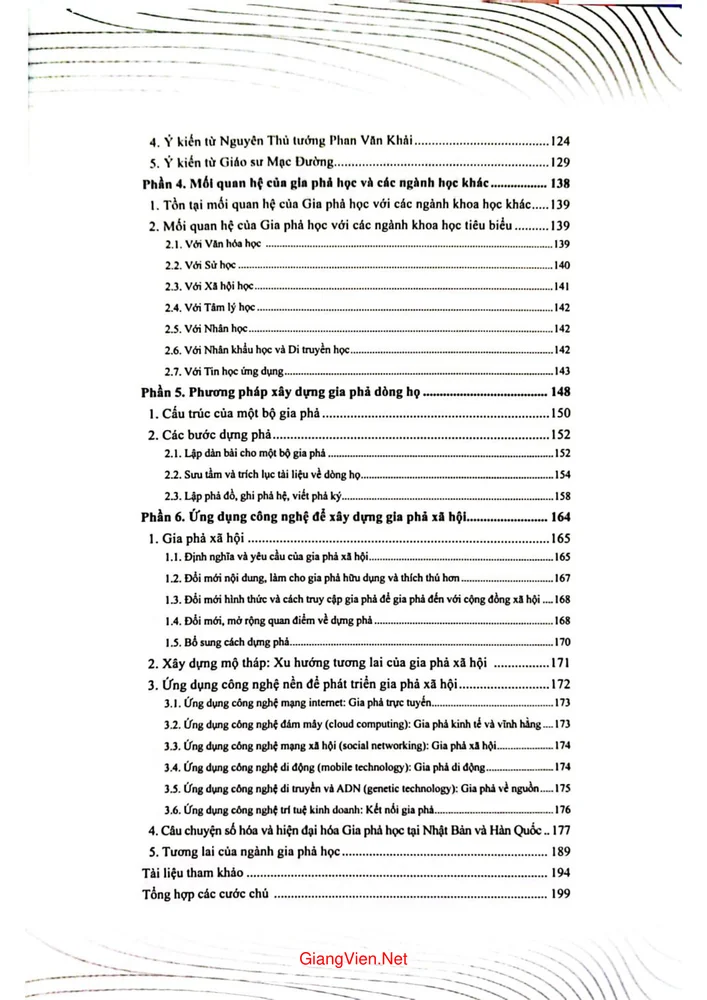 Trang 2 - Ảnh minh họa nội dung sách Gia phả học tinh hoa