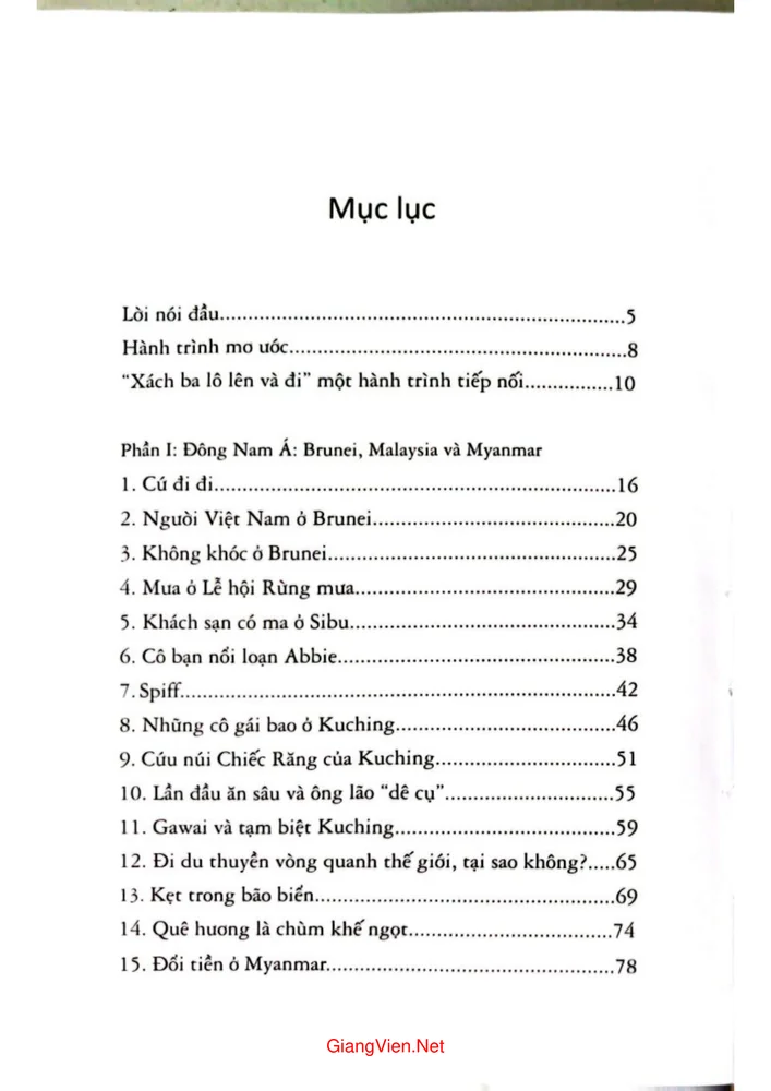 Trang 1 - Ảnh minh họa nội dung sách Xách ba lô lên và đi - Tập 1 - Châu Á là nhà, đừng khóc