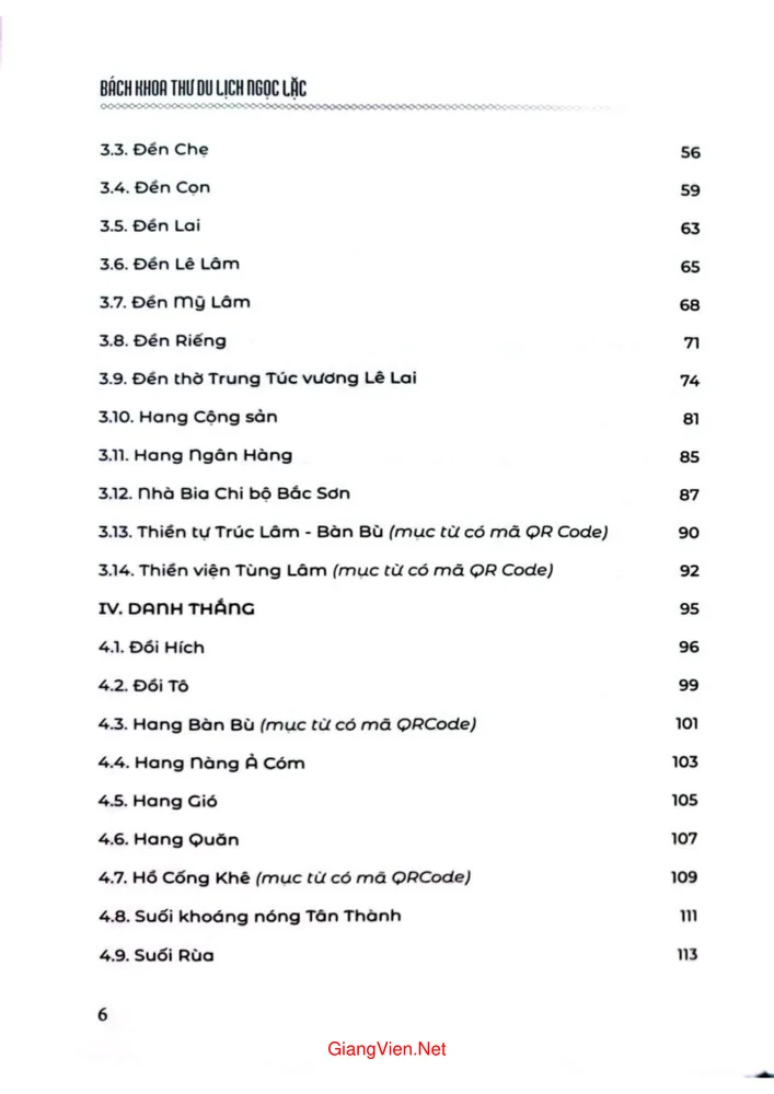 Trang 2 - Ảnh minh họa nội dung sách Bách khoa thư Du lịch Ngọc Lặc