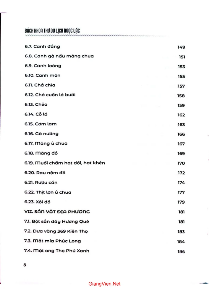Trang 4 - Ảnh minh họa nội dung sách Bách khoa thư Du lịch Ngọc Lặc