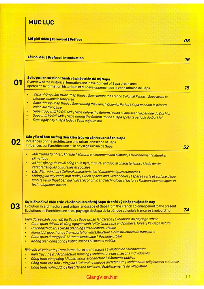 Trang 1 - Ảnh minh họa nội dung sách Sapa - Những đổi thay của kiến trúc và cảnh quan đô thị từ thời kỳ thuộc địa cho đến ngày nay