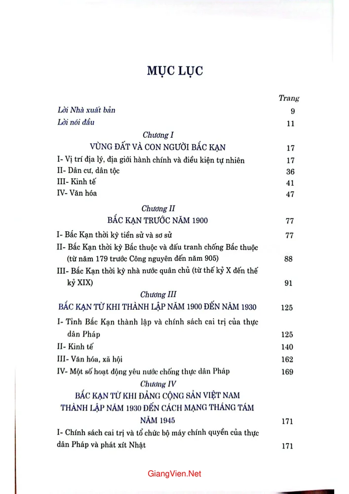 Trang 1 - Ảnh minh họa nội dung sách Lịch sử tỉnh Bắc Kạn từ 1900 đến 2020