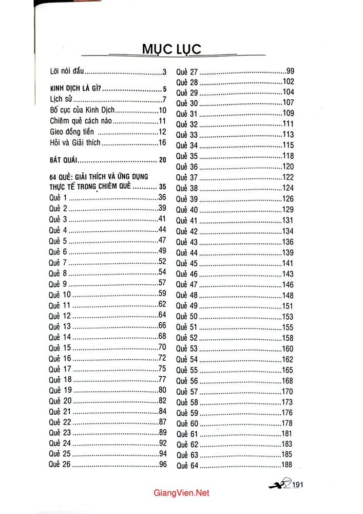 Trang 1 - Ảnh minh họa nội dung sách Sổ tay Kinh dịch, 64 chiêm quẻ ứng dụng trong cuộc sống