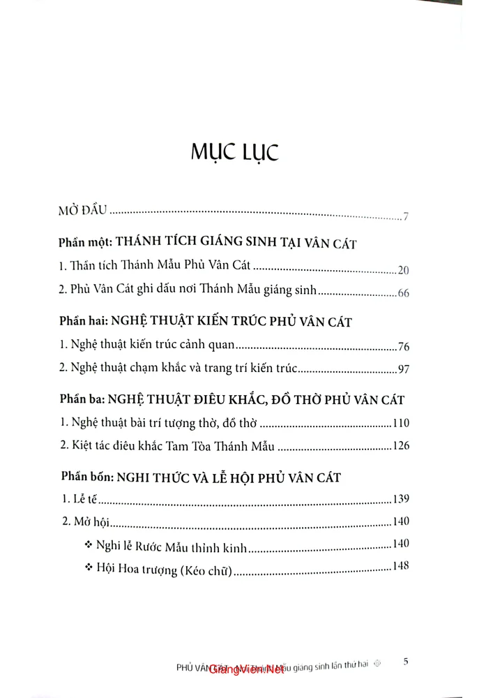 Trang 1 - Ảnh minh họa nội dung sách Phủ Vân cát nơi thánh mẫu giáng sinh