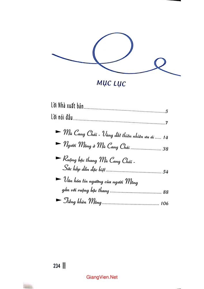 Trang 1 - Ảnh minh họa nội dung sách Mù Cang Chải bản giao hưởng của tự nhiên và văn hóa