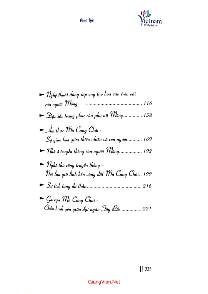 Trang 2 - Ảnh minh họa nội dung sách Mù Cang Chải bản giao hưởng của tự nhiên và văn hóa