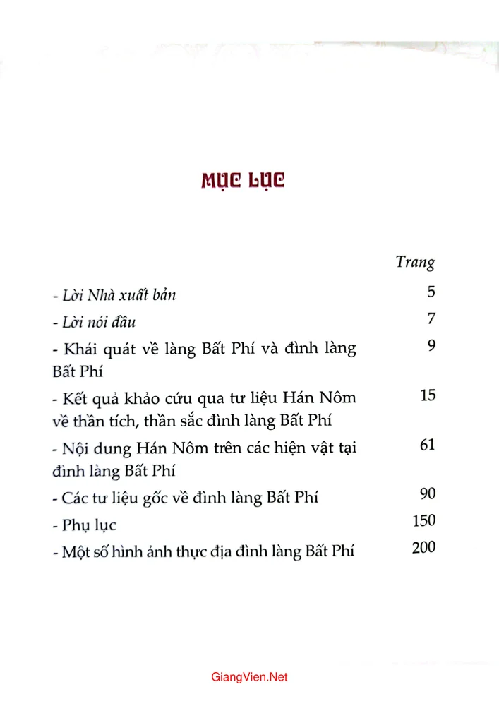 Trang 1 - Ảnh minh họa nội dung sách Thần hoàng và đình làng Bất Phí