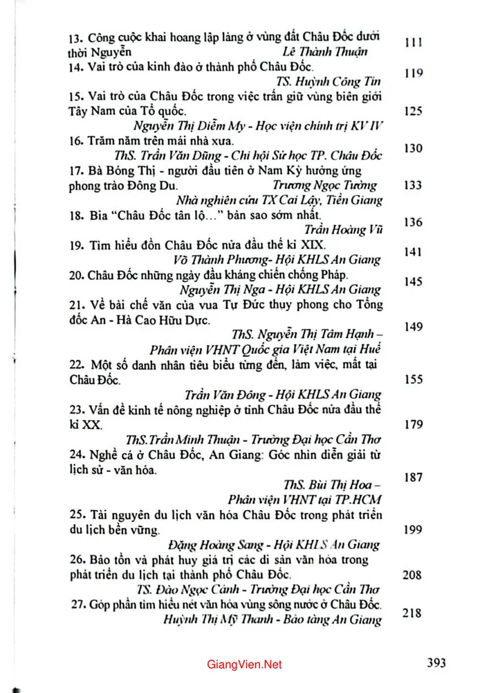 Trang 2 - Ảnh minh họa nội dung sách Lịch sử 265 năm từ Châu Đốc đạo đến thành phố Châu Đốc từ 1757 đến 2022