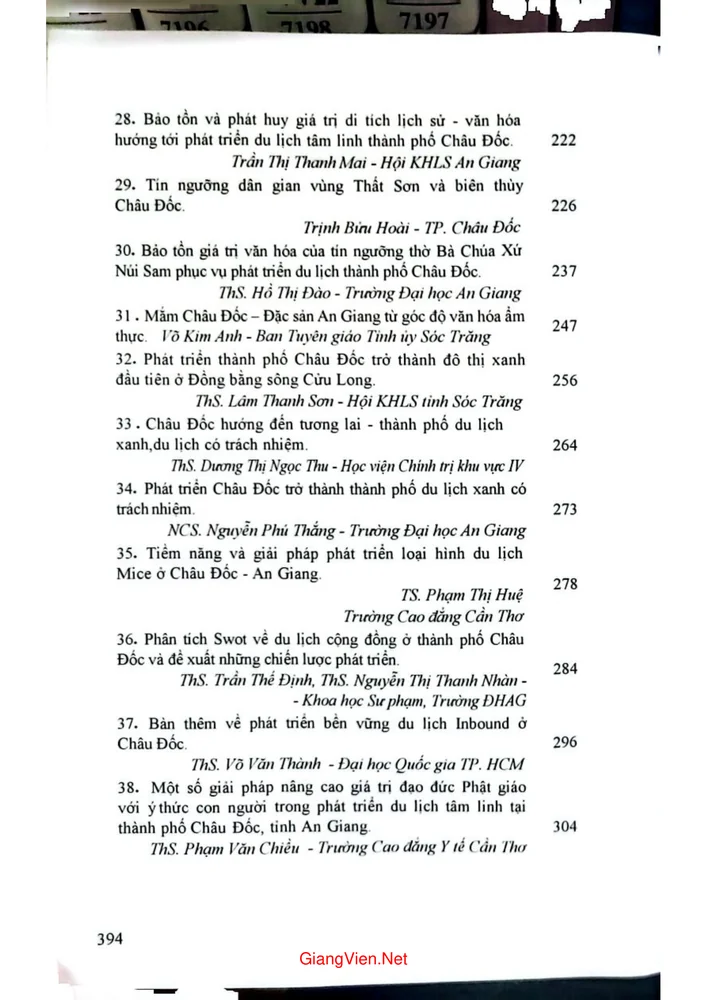 Trang 3 - Ảnh minh họa nội dung sách Lịch sử 265 năm từ Châu Đốc đạo đến thành phố Châu Đốc từ 1757 đến 2022