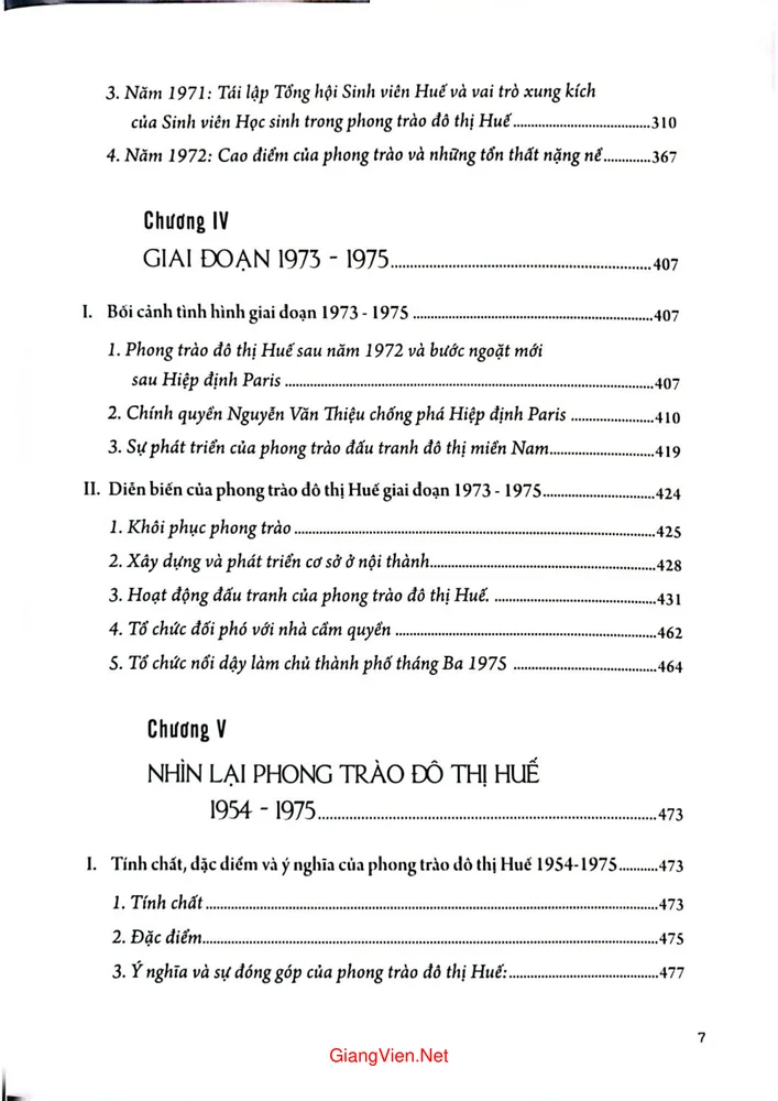 Trang 3 - Ảnh minh họa nội dung sách Lịch sử phong trào đô thị Huế