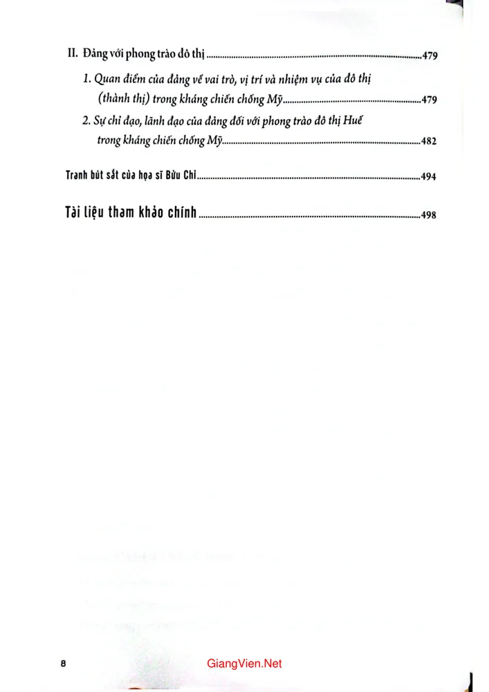 Trang 4 - Ảnh minh họa nội dung sách Lịch sử phong trào đô thị Huế