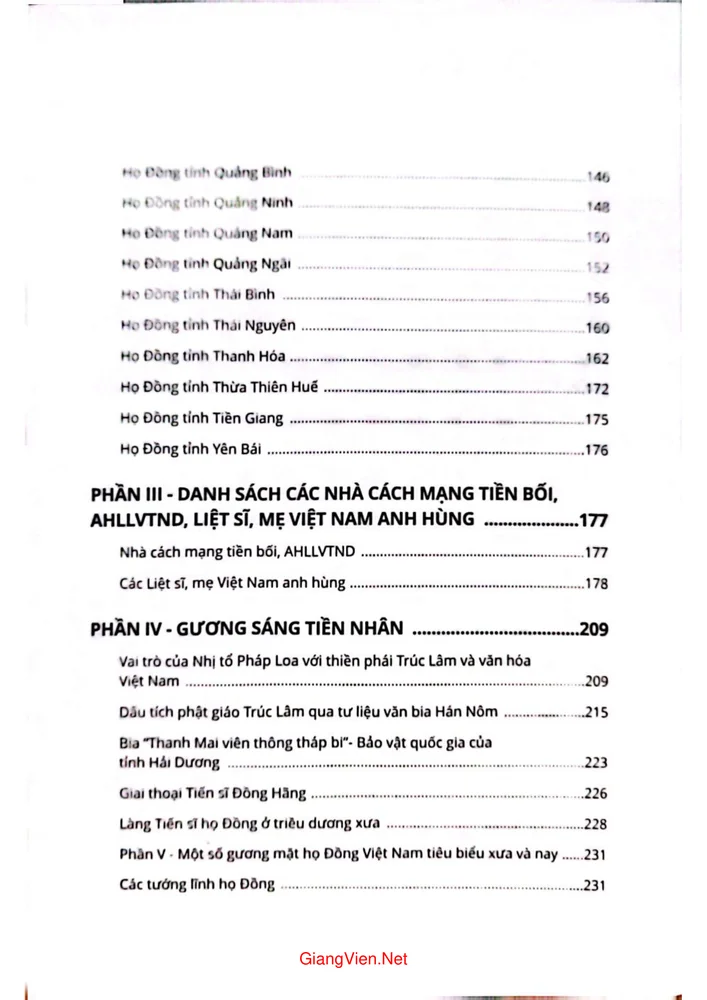 Trang 2 - Ảnh minh họa nội dung sách Họ Đồng Việt Nam