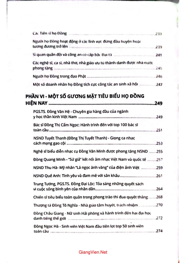 Trang 3 - Ảnh minh họa nội dung sách Họ Đồng Việt Nam