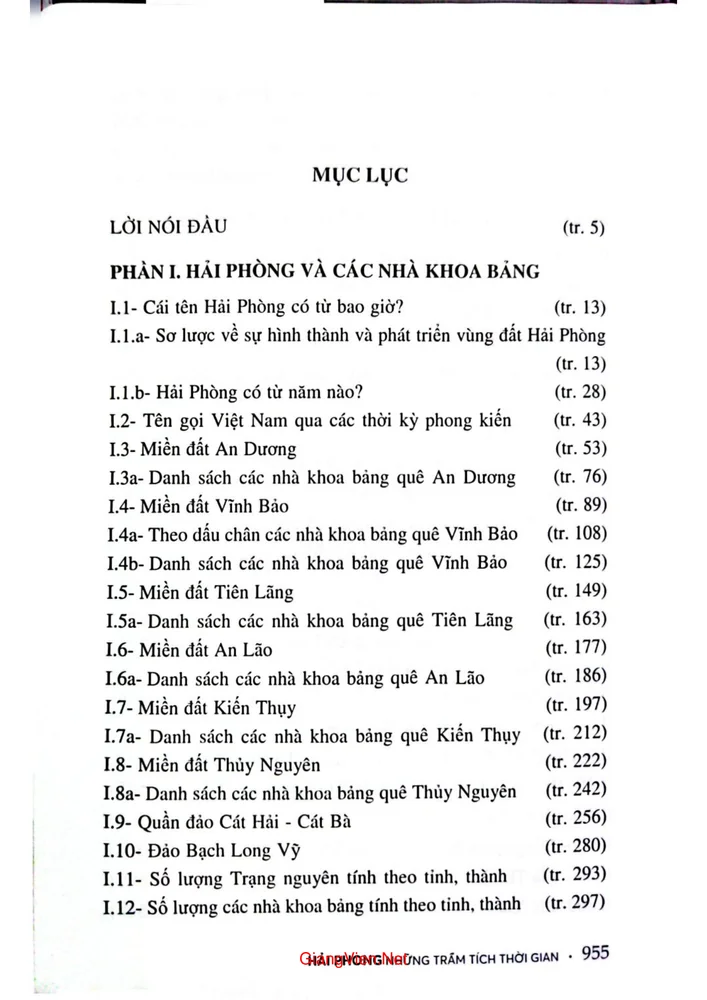 Trang 1 - Ảnh minh họa nội dung sách Hải Phòng những trầm tích thời gian - Khảo cứu và văn xuôi
