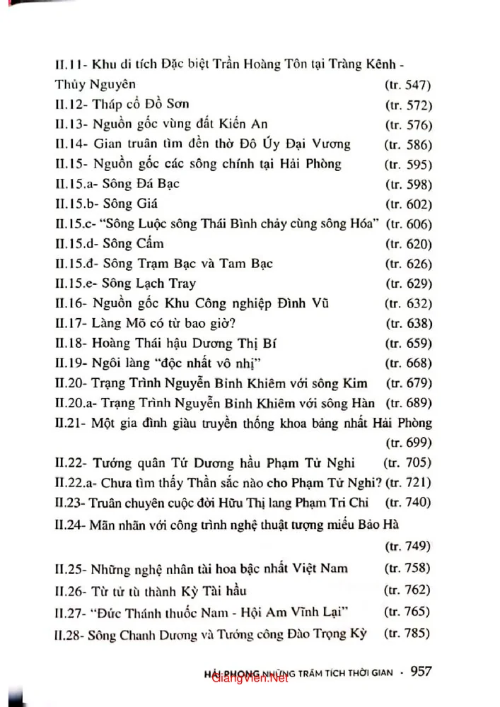 Trang 3 - Ảnh minh họa nội dung sách Hải Phòng những trầm tích thời gian - Khảo cứu và văn xuôi