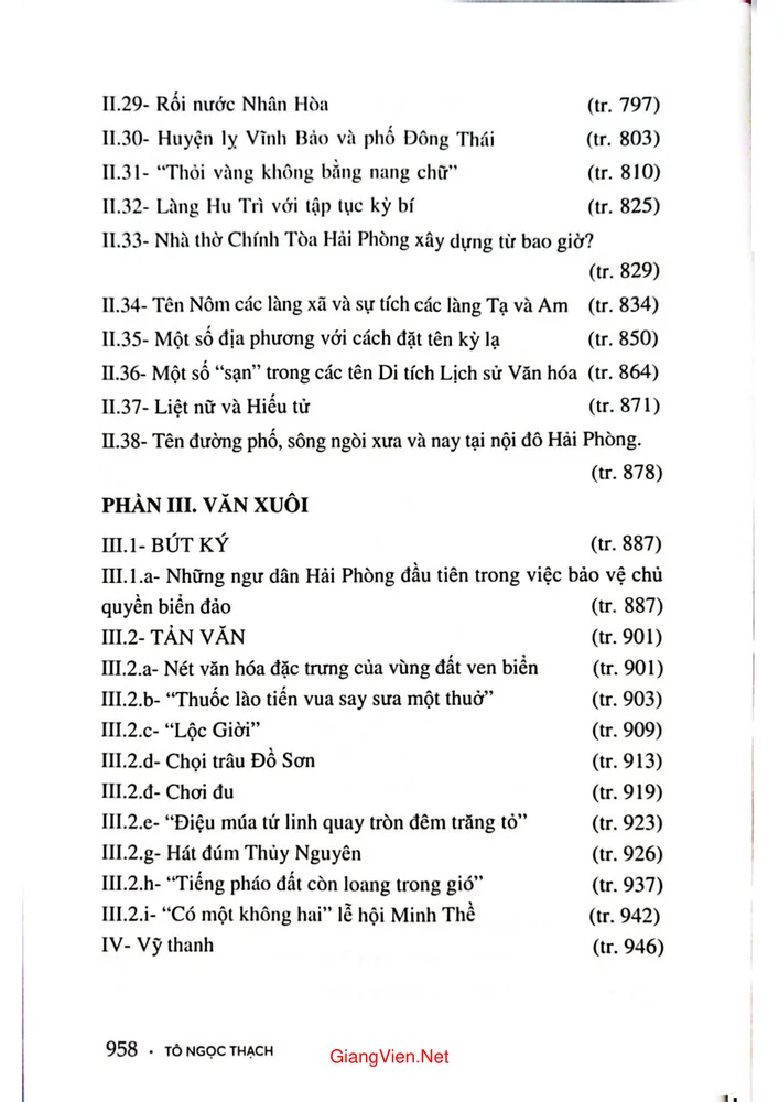 Trang 4 - Ảnh minh họa nội dung sách Hải Phòng những trầm tích thời gian - Khảo cứu và văn xuôi